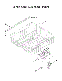 Upper Rack And Track Parts parts for Maytag Dishwasher MDB4949SKB0 from AppliancePartsPros.com