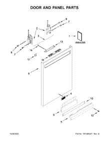 Door And Panel Parts parts for Maytag Dishwasher MDB4949SKZ0 from AppliancePartsPros.com