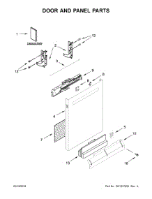 Door And Panel Parts parts for Maytag Dishwasher MDB7959SHK0 from AppliancePartsPros.com
