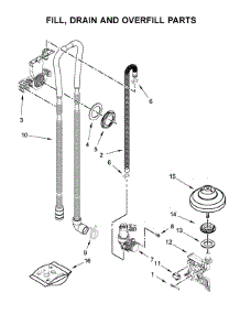 Fill, Drain And Overfill Parts parts for Maytag Dishwasher MDB7959SHK0 from AppliancePartsPros.com