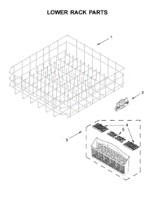 Lower Rack Parts parts for Maytag Dishwasher MDB7959SHK0 from AppliancePartsPros.com