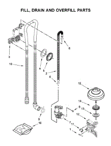 Fill, Drain And Overfill Parts parts for Maytag Dishwasher MDB7959SHZ1 from AppliancePartsPros.com