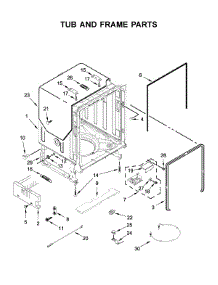 Tub And Frame Parts parts for Maytag Dishwasher MDB7959SHZ1 from AppliancePartsPros.com