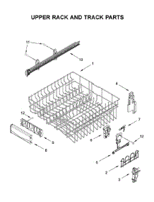 Upper Rack And Track Parts parts for Maytag Dishwasher MDB7959SHZ1 from AppliancePartsPros.com