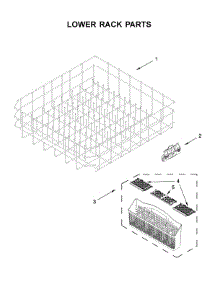 Lower Rack Parts parts for Maytag Dishwasher MDB7959SHZ1 from AppliancePartsPros.com