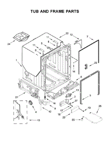 Tub And Frame Parts parts for Maytag Dishwasher MDB7959SKZ0 from AppliancePartsPros.com
