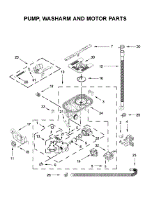Pump, Washarm And Motor Parts parts for Maytag Dishwasher MDB7959SKZ0 from AppliancePartsPros.com
