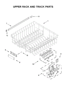 Upper Rack And Track Parts parts for Maytag Dishwasher MDB7959SKZ0 from AppliancePartsPros.com