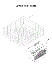 Lower Rack Parts parts for Maytag Dishwasher MDB7959SKZ0 from AppliancePartsPros.com