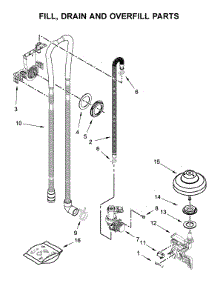 Fill, Drain And Overfill Parts parts for Maytag Dishwasher MDB7979SHZ1 from AppliancePartsPros.com