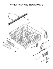Upper Rack And Track Parts parts for Maytag Dishwasher MDB7979SHZ1 from AppliancePartsPros.com