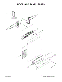 Door And Panel Parts parts for Maytag Dishwasher MDB8989SHK0 from AppliancePartsPros.com