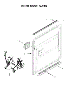 Inner Door Parts parts for Maytag Dishwasher MDB8989SHK0 from AppliancePartsPros.com