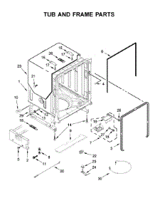Tub And Frame Parts parts for Maytag Dishwasher MDB8989SHK0 from AppliancePartsPros.com