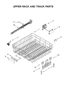 Upper Rack And Track Parts parts for Maytag Dishwasher MDB8989SHK0 from AppliancePartsPros.com
