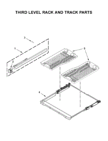 Third Level Rack And Track Parts parts for Maytag Dishwasher MDB8989SHK0 from AppliancePartsPros.com