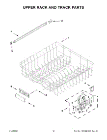 Upper Rack And Track Parts parts for Maytag Dishwasher MDB9959SKZ0 from AppliancePartsPros.com