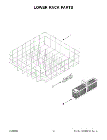 Lower Rack Parts parts for Maytag Dishwasher MDB9959SKZ1 from AppliancePartsPros.com