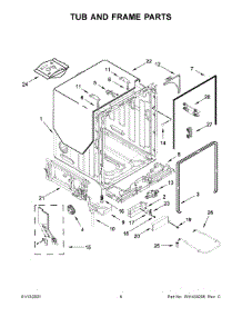 Tub And Frame Parts parts for Maytag Dishwasher MDB9979SKZ0 from AppliancePartsPros.com