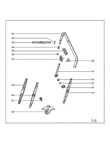 Inner Pipe / Sprayer Seat Assy parts for Midea Dishwasher MDT24H3AST from AppliancePartsPros.com