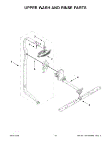 Upper Wash And Rinse Parts parts for Maytag Dishwasher MDTS4224PZ0 from AppliancePartsPros.com