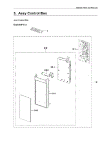 Control Box Assy parts for Samsung Microwave/Hood Combo ME11A7510DS/AA-00 from AppliancePartsPros.com