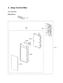 Control Box Assy parts for Samsung Microwave/Hood Combo ME11A7710DG/AA-00 from AppliancePartsPros.com