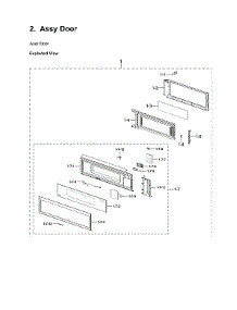 Door Assy parts for Samsung Microwave/Hood Combo ME11A7710DS/AA-00 from AppliancePartsPros.com