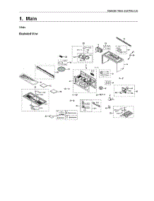 Main Unit Assy parts for Samsung Microwave/Hood Combo ME16A4021AW/AA-00 from AppliancePartsPros.com