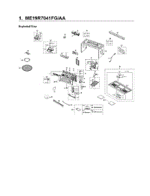 Main Assy parts for Samsung Microwave/Hood Combo ME19R7041FG/AA-00 from AppliancePartsPros.com