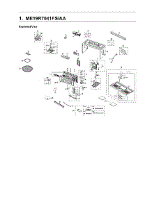 Main Unit Assy parts for Samsung Microwave/Hood Combo ME19R7041FS/AA-00 from AppliancePartsPros.com