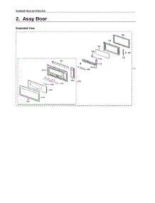 Door Assy parts for Samsung Microwave/Hood Combo ME21M706BAS/AA-00 from AppliancePartsPros.com