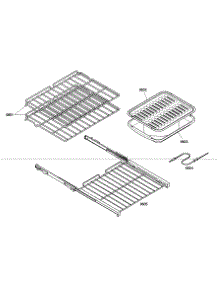 Shelf Assy parts for Thermador Electric Wall Oven ME271ES01 from AppliancePartsPros.com