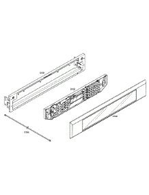 Control Panel parts for Thermador Electric Wall Oven ME301EP01 from AppliancePartsPros.com