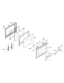 Door Assy parts for Thermador Electric Wall Oven ME301EP01 from AppliancePartsPros.com
