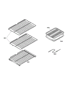 Racks parts for Thermador Electric Wall Oven ME301EP01 from AppliancePartsPros.com