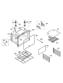 Oven Bottom parts for Thermador Electric Wall Oven ME302EP01 from AppliancePartsPros.com