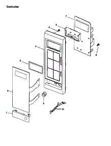 Control Panel parts for Amana Countertop Microwave ME96T-P1178807M from AppliancePartsPros.com