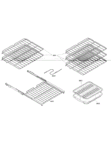 Shelfs parts for Thermador Electric Wall Oven MED272EB01 from AppliancePartsPros.com