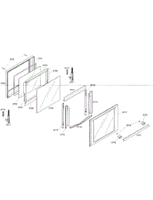 Bottom Oven Door parts for Thermador Electric Wall Oven MED272ES01 from AppliancePartsPros.com