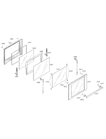 Top Oven Door parts for Thermador Electric Wall Oven MED302EB01 from AppliancePartsPros.com