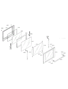 Bottom Oven Door parts for Thermador Electric Wall Oven MED302EB01 from AppliancePartsPros.com