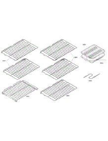 Shelfs parts for Thermador Electric Wall Oven MED302ES01 from AppliancePartsPros.com