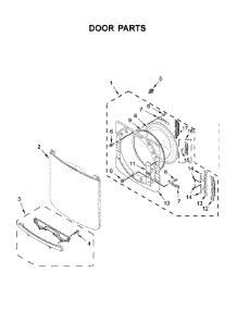 Door Parts parts for Maytag Dryer MED5630HC0 from AppliancePartsPros.com