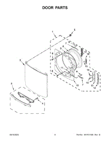 Door Parts parts for Maytag Dryer MED5630HC2 from AppliancePartsPros.com