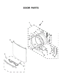 Door Parts parts for Maytag Dryer MED5630HW1 from AppliancePartsPros.com