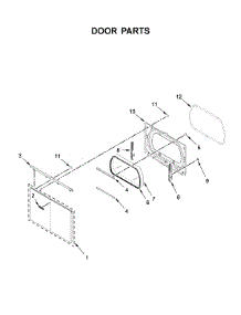 Door Parts parts for Maytag Dryer MED6230HC1 from AppliancePartsPros.com
