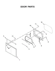 Door Parts parts for Maytag Dryer MED6230HW0 from AppliancePartsPros.com