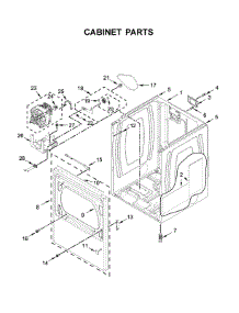 Cabinet Parts parts for Maytag Dryer MED6230HW1 from AppliancePartsPros.com