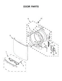 Door Parts parts for Maytag Dryer MED6630HC1 from AppliancePartsPros.com